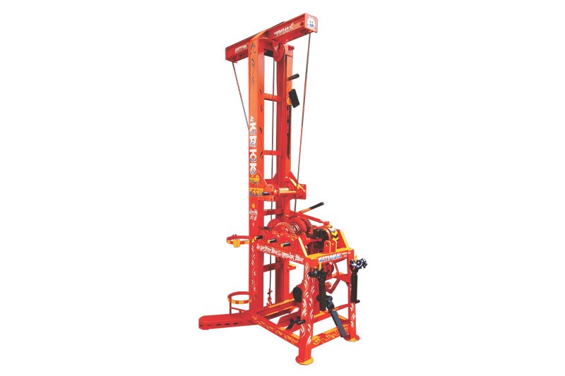 Super Deluxe Submersible Motor Lifting Machine Red